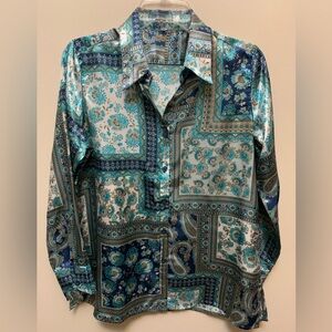 Etra? Beautiful SATIN Patchwork Patterned Shirt